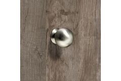 Knop Serbinum, H 28 mm, ø 25 mm, roestvrij staal geborsteld