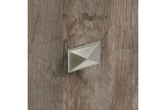 Knop Tarraco, boorafstand 16, L 49 mm, B 30 mm, H 28 mm, tinkleurig