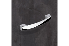 Greep Vantania, boorafstand 128, L 144 mm, B 14 mm, H 27 mm, glans verchroomd