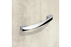 Greep Vantania, boorafstand 128, L 144 mm, B 14 mm, H 27 mm, glans verchroomd