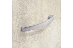 Greep Vantania, boorafstand 128, L 144 mm, B 14 mm, H 27 mm, Mat verchroomd