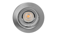 Led inbouwspot RVS-look ReFlex led5 5W/230V 3000K3 38°380lm richtbaar