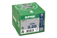 Houtschroef SPAX-S PK Pozidrive met verzonken kop 3 x 25