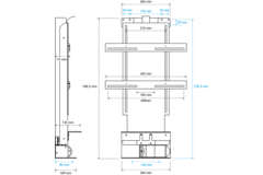 Tv lift flatscreen 600 60 kg