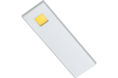 D'lau led rechthoekig onderbouw 3W 3200K alu Touch 10W met dimmertransfo