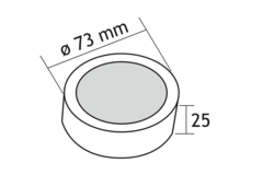 Set opbouwspot tube Led RVS 3x3W