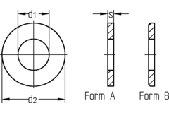 Rondel 10.5x30x2.5 DIN 9021 verzinkt
