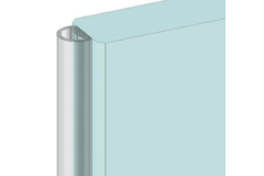 Zelfklevende ballondichting voor glasrand, voor 8/13.5 mm glas, B6 H4, verp. 12 m, transparant