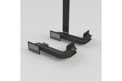 Scharnier-set monoflat lin-x 800 zwart b.750-850 mm h.1600-2400 mm 40kg