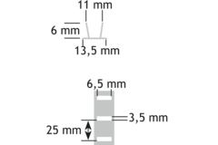 Stellijsten inkap alu brut 3.5m