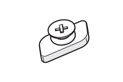Hawa Junior 40 bevestigingsset voor wandbevestiging
