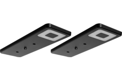 Set 2 led roeled 3W 4000K 12V zwart-centrale schakelaar - konvertor