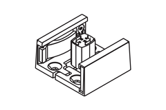 Hawa bodemgeleider glas/glas voor Ordena