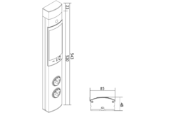 Toki bluetooth+2 stopcontacten f-b+usb charger