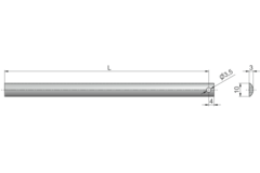 Stang 800mm voor cilinderslot 292