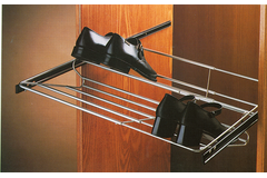 Schoenrek 60/100cm chroom d.48cm uittrek
