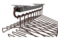 Klederhanger 50cm moka telesc.zwaar