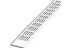 Luchtrooster 381/130 alu wit 2000mm