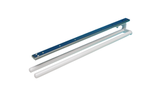 Handdoekdrager 2-armig wit gelakt