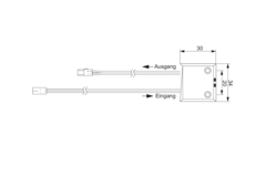 Led ir-sensor zwart 12v max 30w