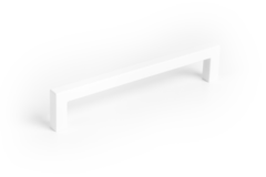Greep U BA128 L136.5 zamak mat wit