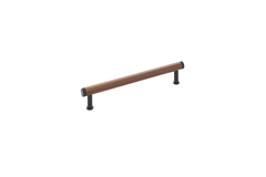Greep qupon ba160 l186 walnoot/mat zwart