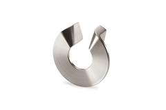 Greep Tolfo, boorafstand 32, L 76 mm, B 76 mm, H 26 mm, roestvrij staal finish geborsteld