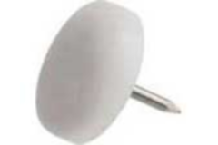 Pootglijders 64/22mm wit
