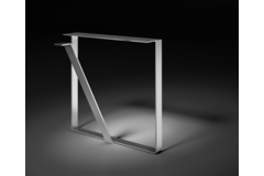 U-poot vrijst.tafel chr. h=690mm/b=700mm