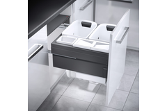 Hailo Laundry Carrier k.60 2x33l+12l 2,5l grijs