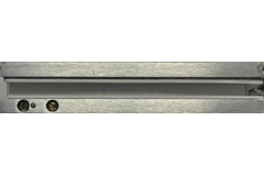 Kit hydraulische pivot, voor 8/12 mm glas, geborsteld rvs