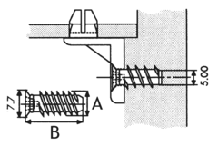 Euro schroef 6,3 x 15mm PK Pozidrive vernikkeld
