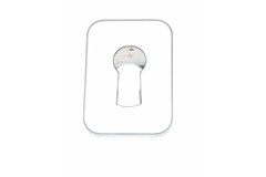 Inboorsleutelplaat 72040 chroom mat