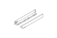 Legrabox zijkant l+r  n  450mm oriongrijs