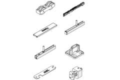 Hawa Junior 100 B pocket met 1 Softmove + 1 veerstop + 20mm langere bout