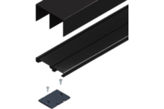 Set boven en onder S75 3m zwart