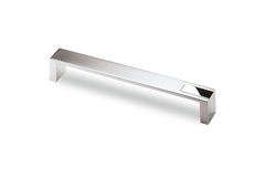 Greep Intra, boorafstand 192, L 204 mm, B 25 mm, H 26 mm, Mat verchroomd / glans verchroomd