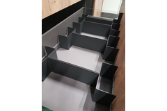 Os ladeindeling k 120 cm h 12,9 cm leigrijs