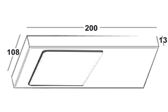 Tadeo XL led-Set 3 x 5.4w 12V 4000K RVS+schakelaar