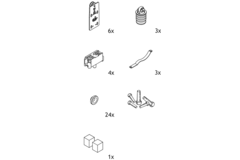 Hawa Combino 65 set 3 deuren dikte 25-45mm