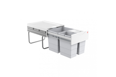 Hailo tandem R ii 18l + 2x8,5l grijs