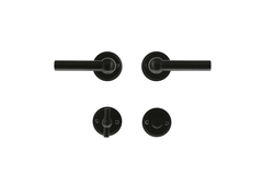 Deurkruk Pro petana l+l zwart r+wc