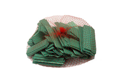 Houtblokjes 20 x 3 mm groen (100 st)