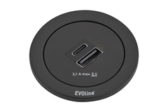 Evoline One usb a/c charger 5v 2.1a zwart