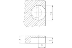 Kastverbinding AZ21 zamak 12.5mm vernikkeld