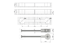 Tablet verbinder quick boring dia 35mm M8 x 150mm