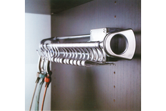 Dassen-en riemenh.d430mm chroom uittrekbaar