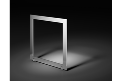 Tafelpoot milano vr aanbouwtafel rvs 690x700mm