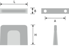 Knop caravelle 32mm wit