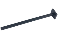 Handdoekdrager vierkant zwart-1 arm 10x375